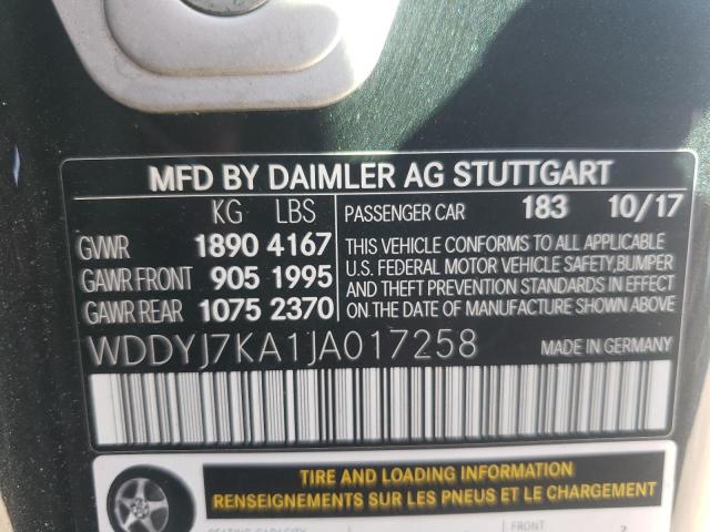 2018 MERCEDES-BENZ AMG GT R WDDYJ7KA1JA017258