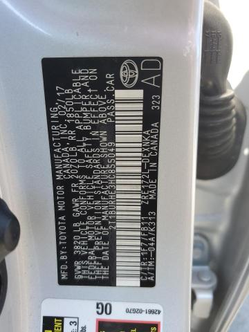 2017 TOYOTA COROLLA L 2T1BURHE3HC855049