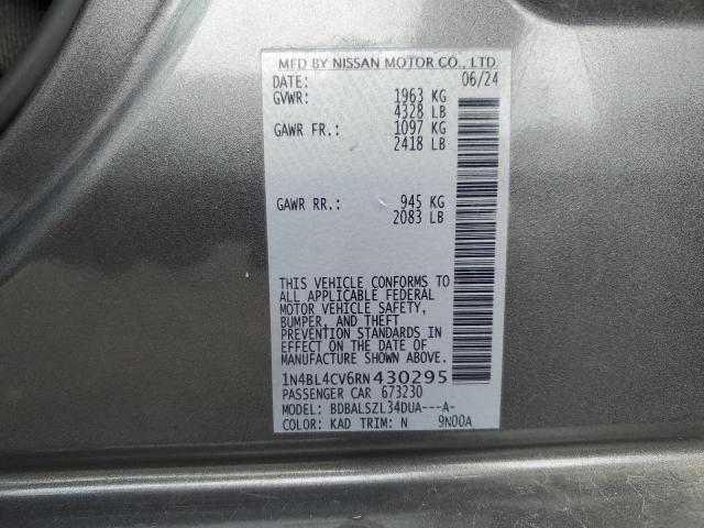 2024 NISSAN ALTIMA SR 1N4BL4CV6RN430295