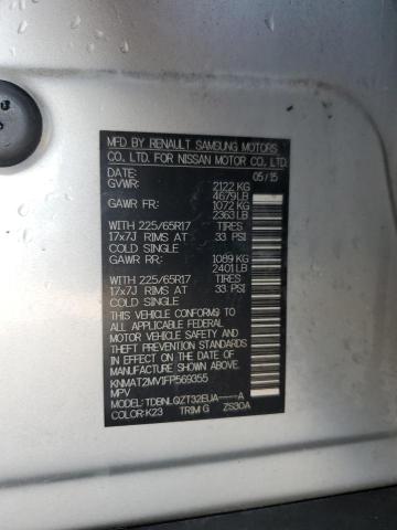 2015 NISSAN ROGUE S KNMAT2MV1FP569355