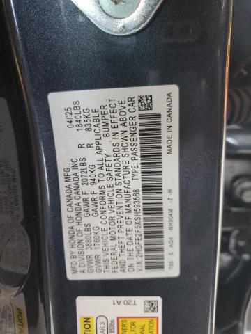 2025 HONDA CIVIC SPORT 2HGFE2F5XSH593568
