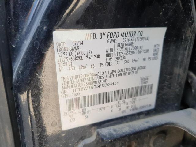 2015 FORD F350 SUPER DUTY 1FT8W3BT5FEB04151
