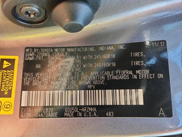 2018 TOYOTA HIGHLANDER - 5TDKZRFH7JS530870