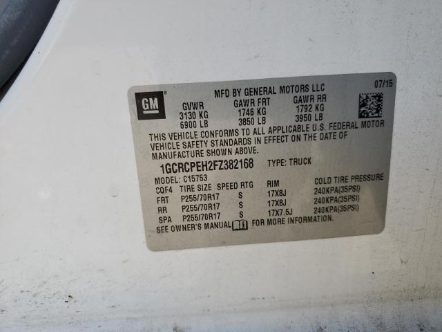 2015 CHEVROLET SILVERADO C1500 1GCRCPEH2FZ382168