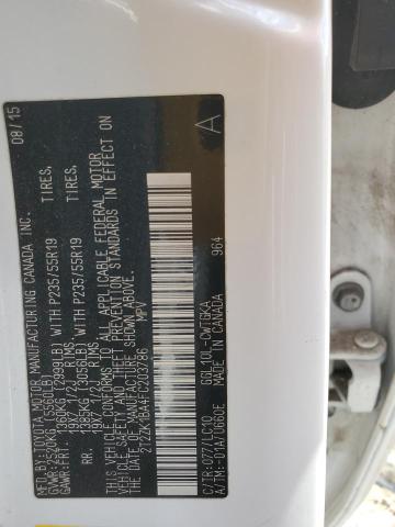 2015 LEXUS RX 350 2T2ZK1BA4FC203786