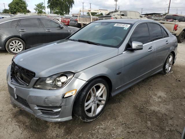 MERZ C 250 2014 gray sedan 4d gas WDDGF4HB1ER302853 photo #1