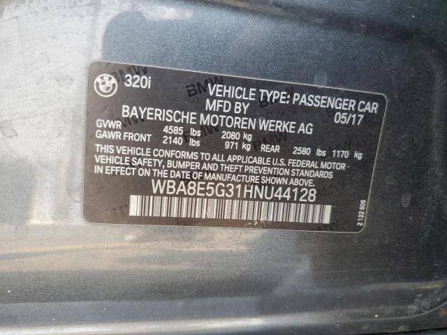 2017 BMW 320 XI WBA8E5G31HNU44128