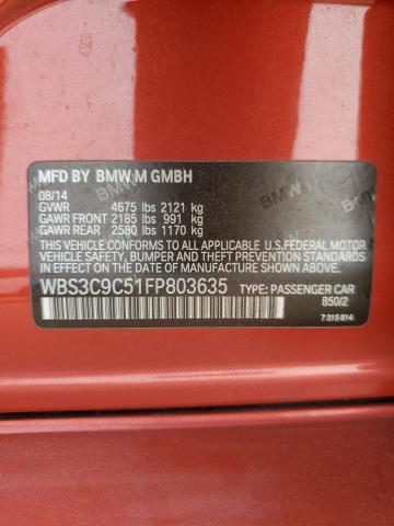2015 BMW M3 WBS3C9C51FP803635