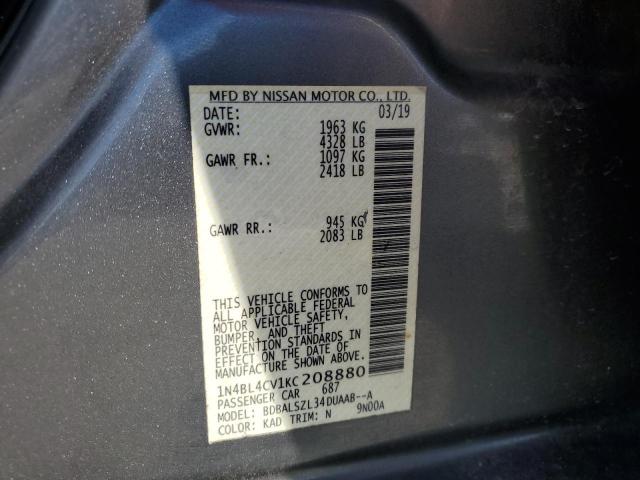 2019 NISSAN ALTIMA SR #3297081512