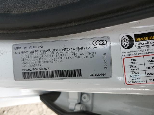 2017 AUDI A6 PRESTIG WAUH2AFC4HN039271