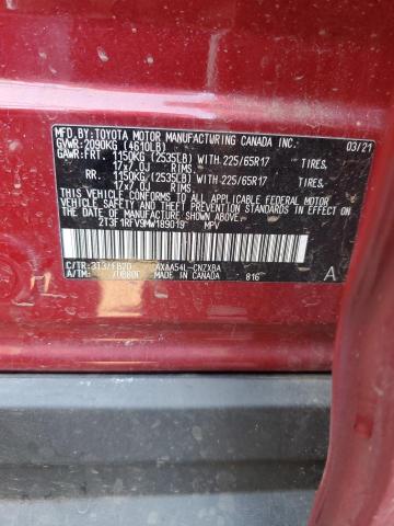 2021 TOYOTA RAV4 LE 2T3F1RFV9MW189019