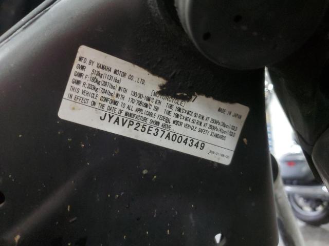 2007 YAMAHA XVS1300 CT JYAVP25E37A004349