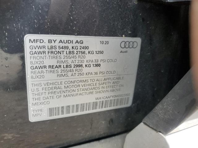 2021 AUDI Q5 PRESTIG - WA1CAAFY0M2022002