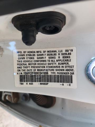 2019 HONDA CIVIC LX - 19XFC2F68KE041656