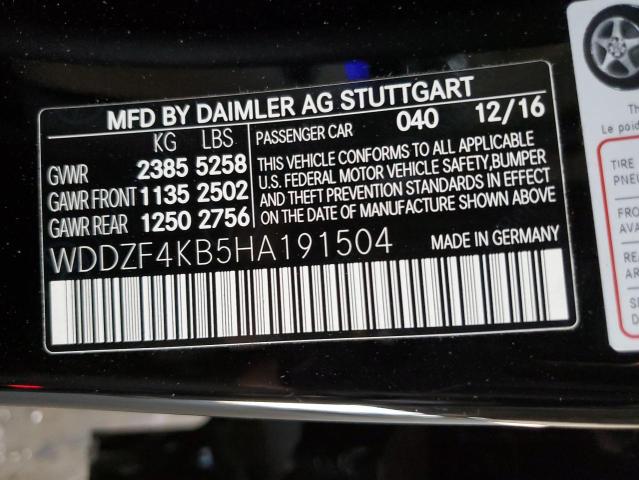 2017 MERCEDES-BENZ E 300 4MAT - WDDZF4KB5HA191504