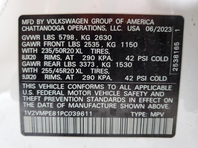 2023 VOLKSWAGEN ID.4 PRO S 1V2VMPE81PC039611
