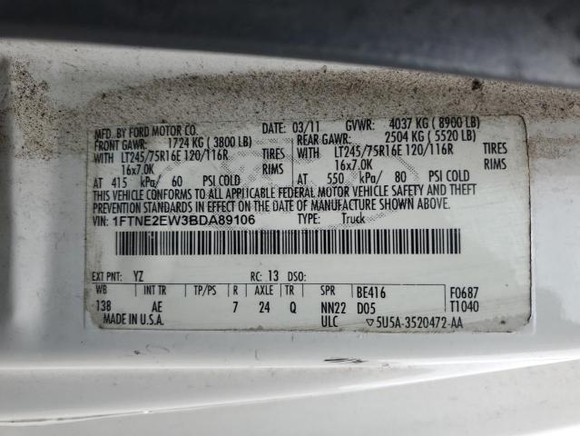 2011 FORD ECONOLINE #3302948602