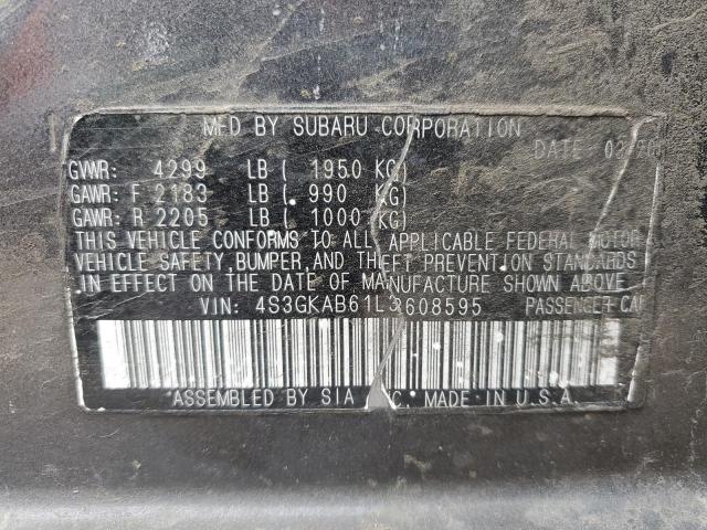 2020 SUBARU IMPREZA 4S3GKAB61L3608595