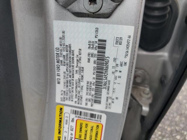 2017 LINCOLN MKZ PREMIE 3LN6L5A92HR609075
