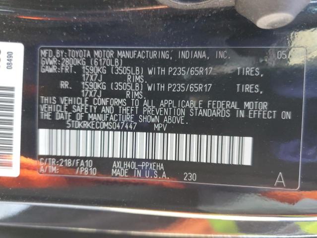2021 TOYOTA SIENNA LE 5TDKRKEC0MS047447