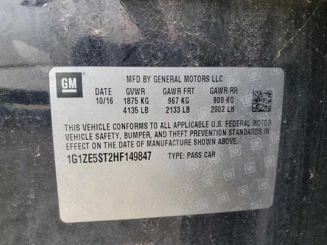 2017 CHEVROLET MALIBU LT 1G1ZE5ST2HF149847