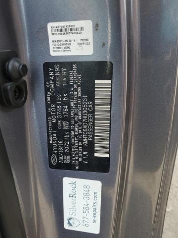 2017 HYUNDAI VELOSTER KMHTC6AD7HU305231