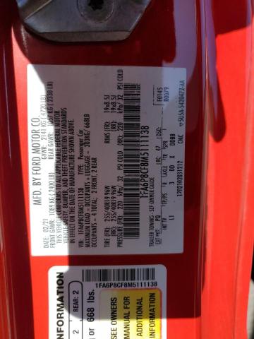 2021 FORD MUSTANG GT 1FA6P8CF8M5111138