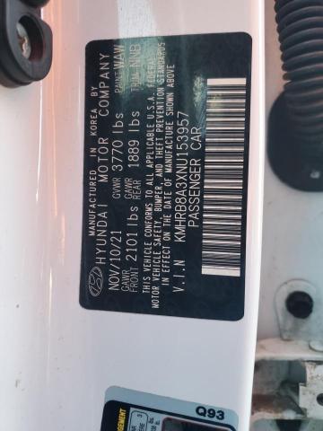 2022 HYUNDAI VENUE SE #3305590113