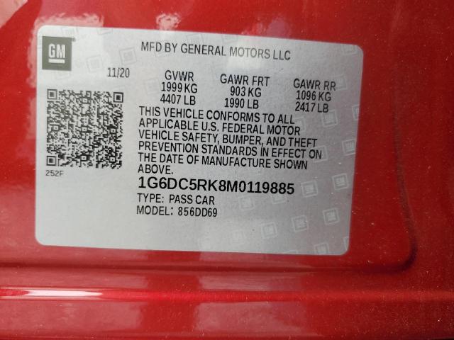 2021 CADILLAC CT4 SPORT 1G6DC5RK8M0119885