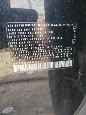 2020 VOLKSWAGEN TIGUAN S - 3VV1B7AX8LM030823