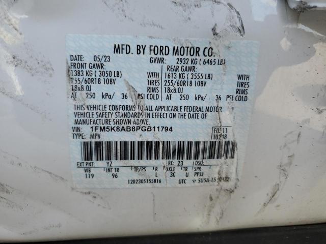 2023 FORD EXPLORER P 1FM5K8AB8PGB11794