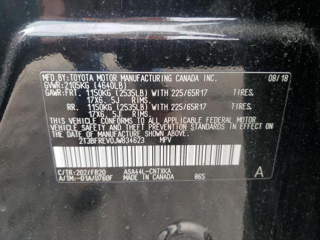 2018 TOYOTA RAV4 LE 2T3BFREV0JW834623