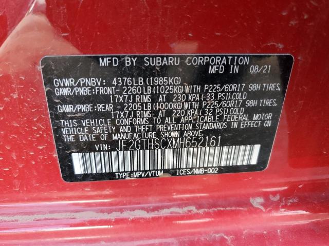 2021 SUBARU CROSSTREK JF2GTHSCXMH652161