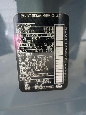 2022 INFINITI QX50 LUXE 3PCAJ5BB5NF117711