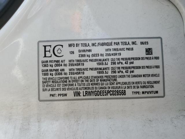 2023 TESLA MODEL Y - LRWYGDEE5PC028568