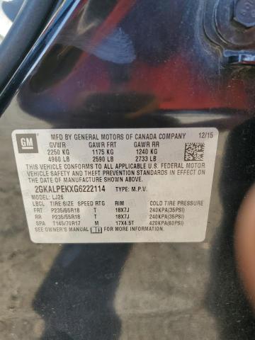 2016 GMC TERRAIN SLT 2GKALPEKXG6222114