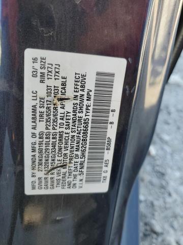 2016 HONDA ODYSSEY EXL 5FNRL5H62GB086685