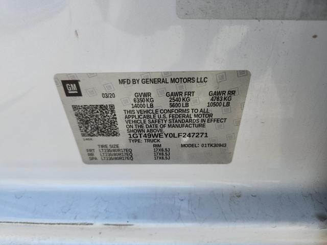 2020 GMC SIERRA K35 1GT49WEY0LF247271