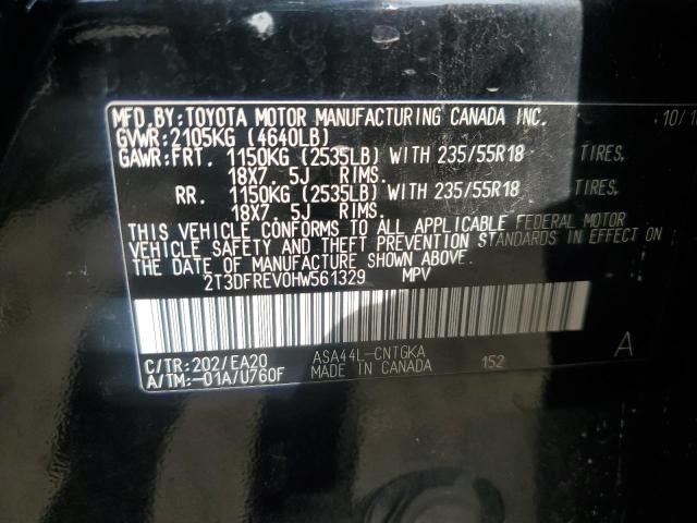 2017 TOYOTA RAV4 LIMIT 2T3DFREV0HW561329