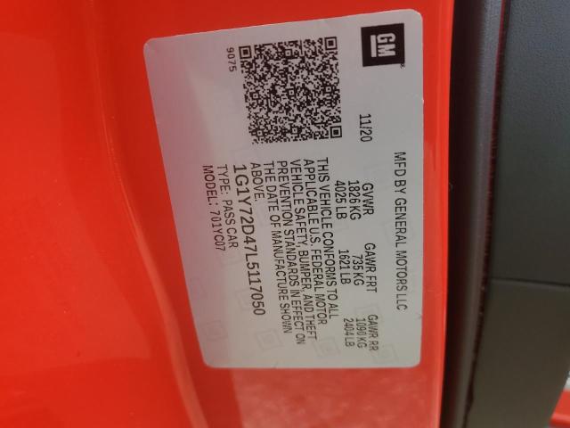 2020 CHEVROLET CORVETTE STINGRAY 2LT #3304552443