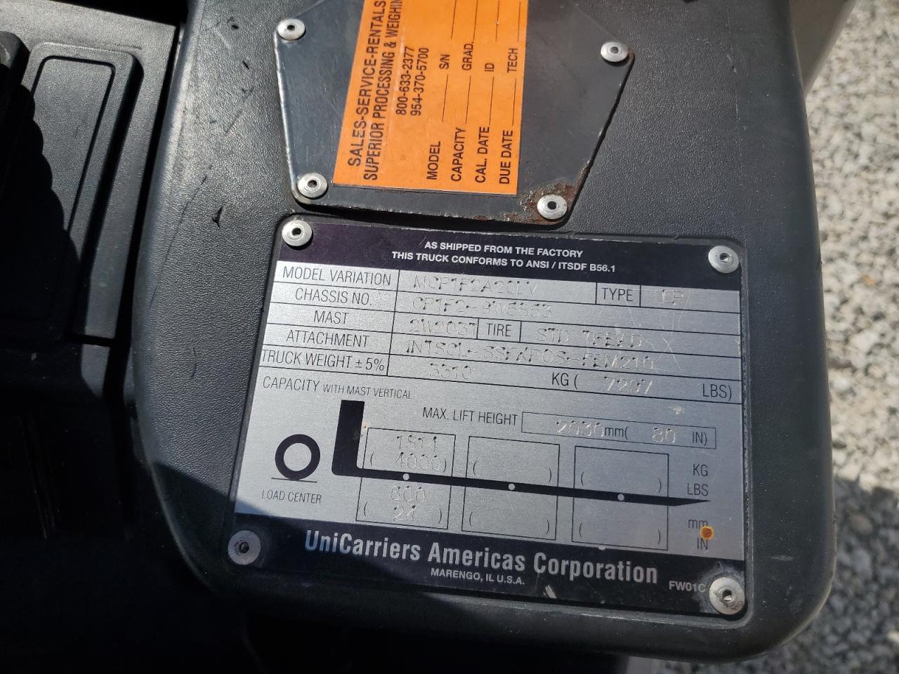 Lot #3308632491 2014 NISSAN FORKLIFT