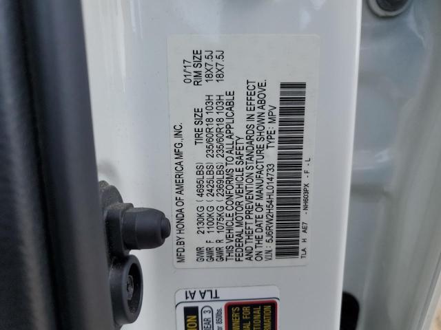 2017 HONDA CR-V EX 5J6RW2H54HL014733