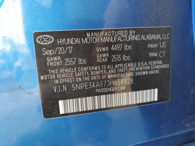 2018 HYUNDAI SONATA SPORT 5NPE34AF7JH654828