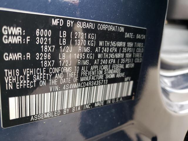 2024 SUBARU ASCENT PRE 4S4WMACD4R3435713