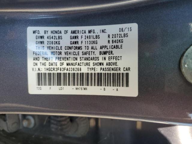 2015 HONDA ACCORD EXL 1HGCR3F83FA036268