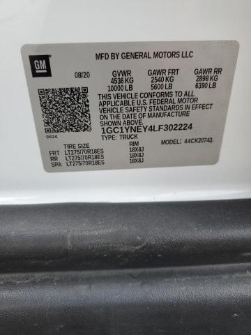 2020 CHEVROLET SILVERADO K2500 HEAVY DUTY LT - 1GC1YNEY4LF302224