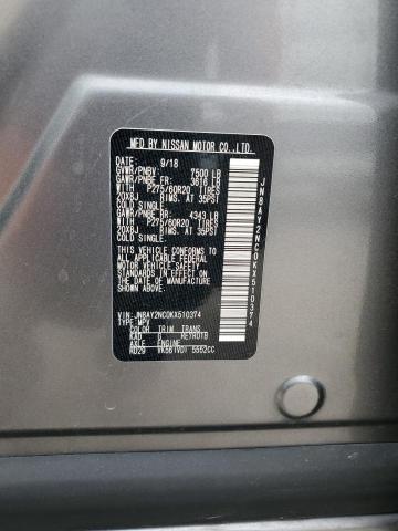 2019 NISSAN ARMADA SV JN8AY2NC0KX510374