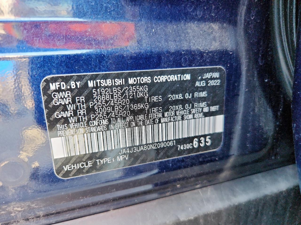 MITSUBISHI OUTLANDER SE