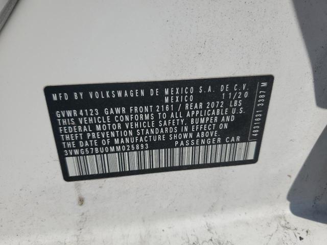 2021 VOLKSWAGEN JETTA SEL PREMIUM 3VWG57BU0MM025893