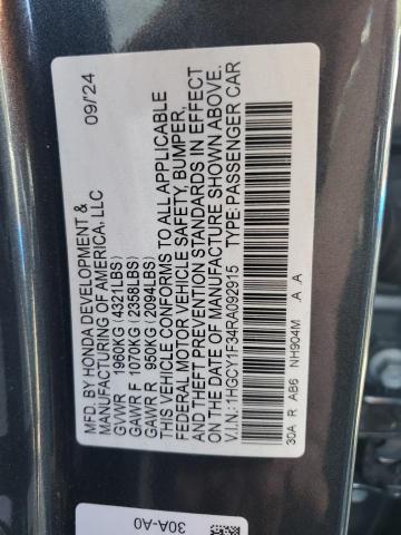 2024 HONDA ACCORD EX #3268392757